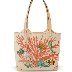 NWT Brighton Paradise Cove Coral Handbag